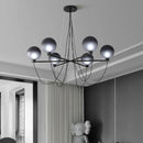Nordischer Kronleuchter Glasball im Retro-Industriedesign