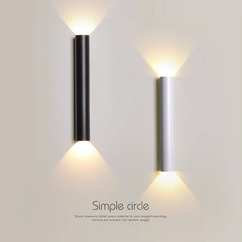 applique murale led double tête minimaliste moderne nordique