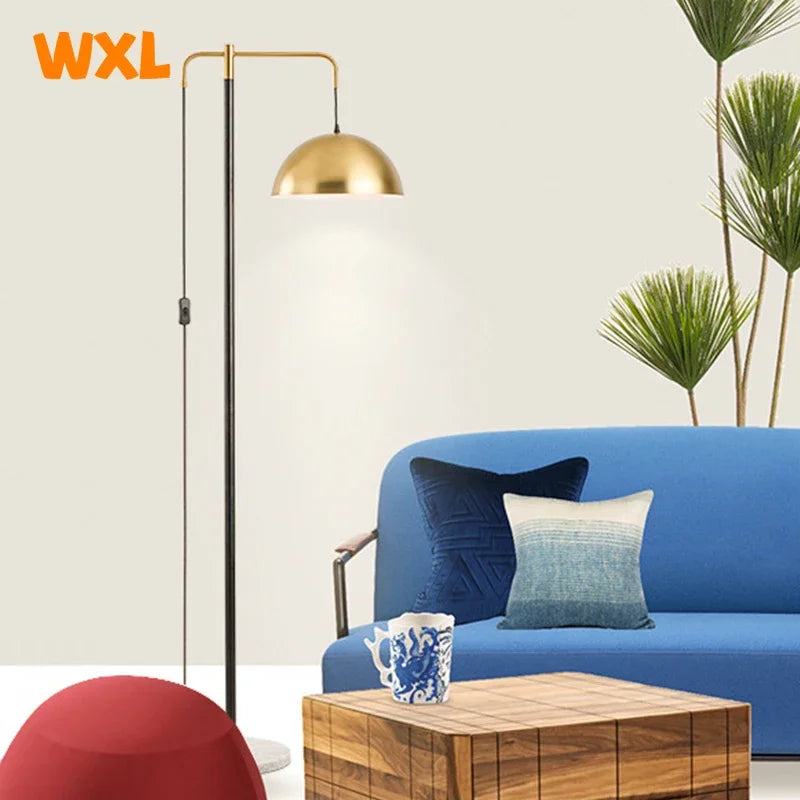 Modern marble LED floor lamp Creative living room, bedroom, study, hotel floor lamp Warm light bedside decorative lamp - vue 2 sur 7