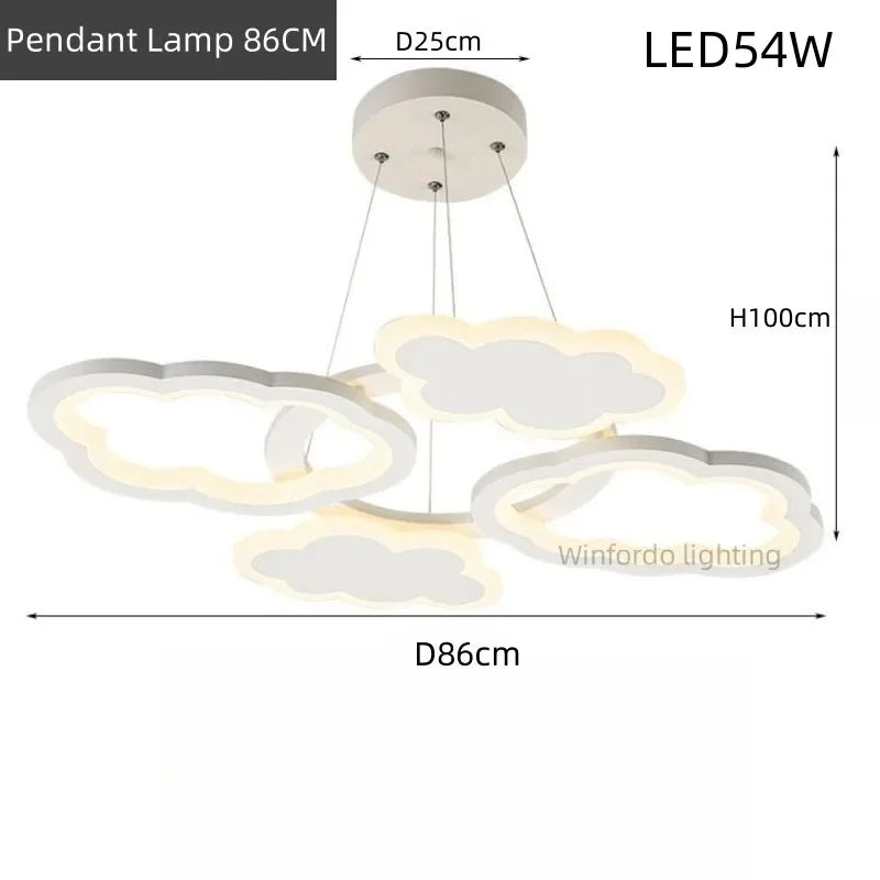 lustre led moderne créatif pour chambre enfant et salon intérieur - vue 11 sur 13