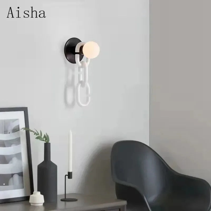 applique murale en verre boule pour décoration intérieure élégante - vue 4 sur 9