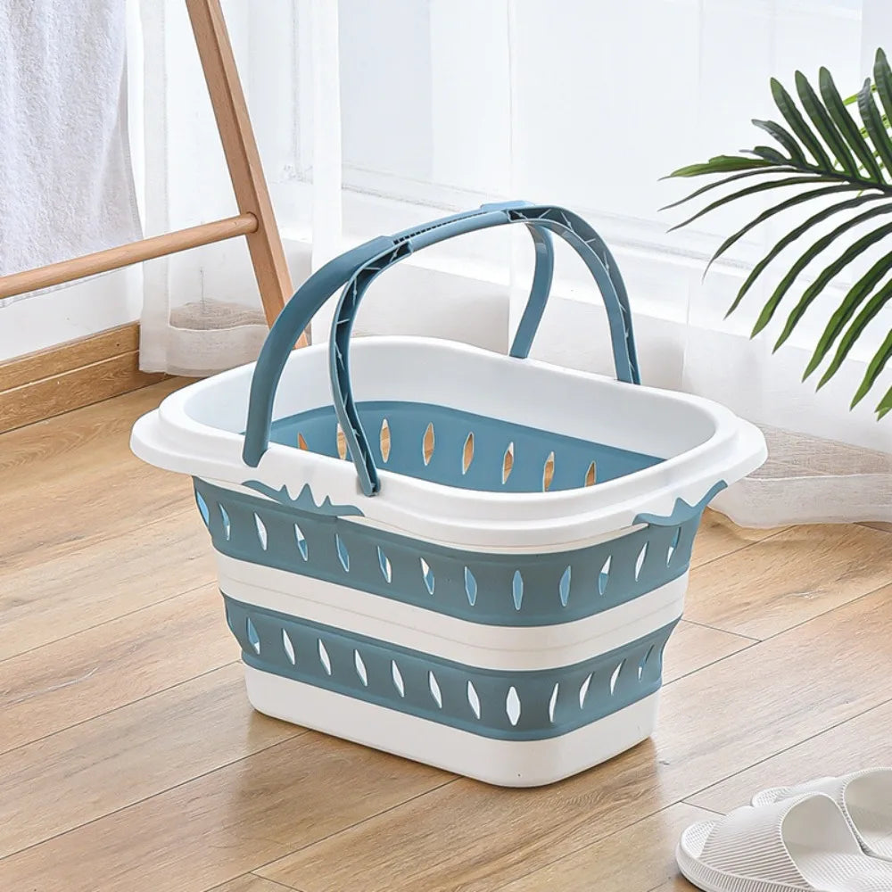 panier à linge pliable pratique pour rangement facile - vue 3 sur 10