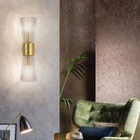 Luxuriöse und moderne Kristall-Wandleuchte für Hotels