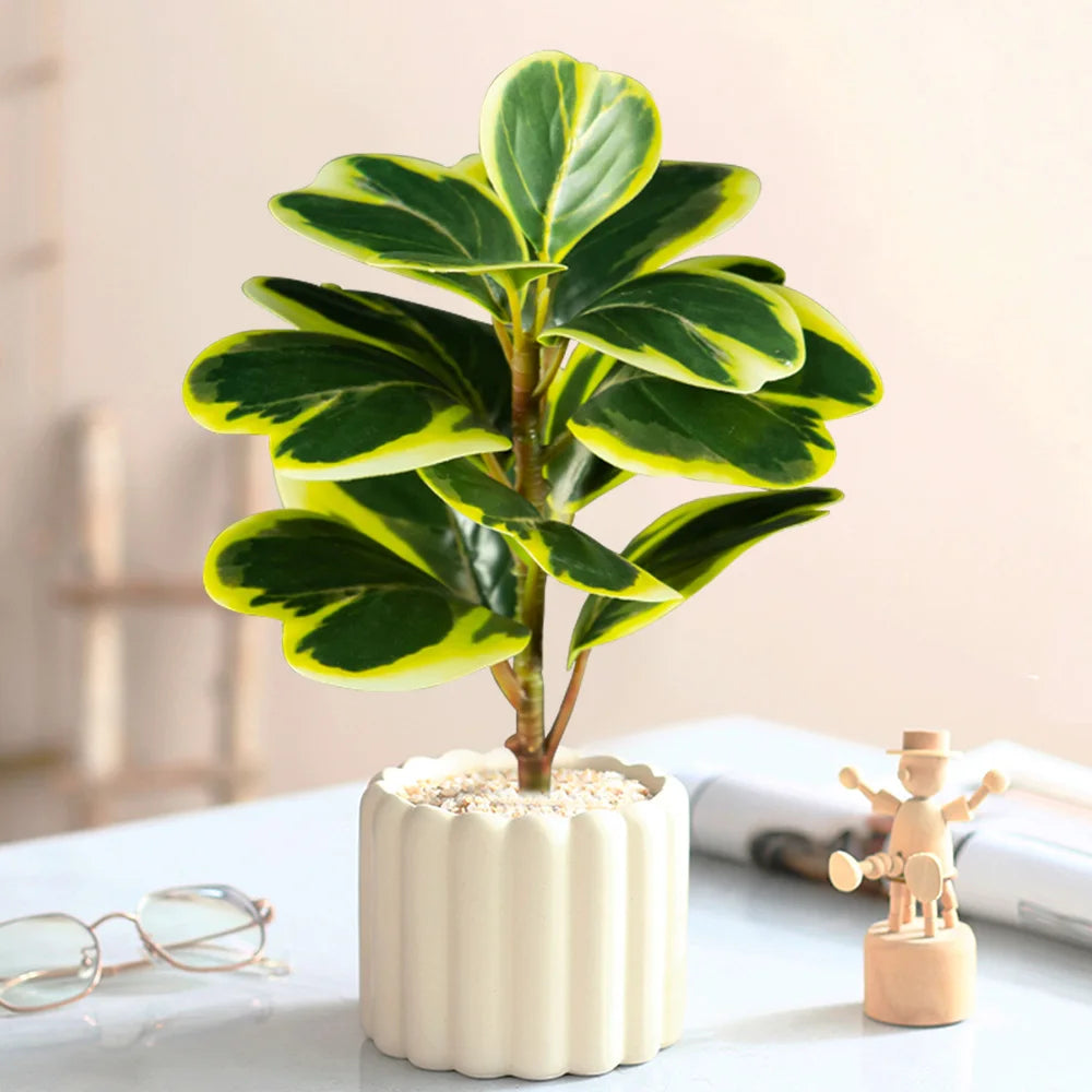 arbre artificiel de ficus à feuilles de cœur pour décoration intérieure et extérieure - vue 5 sur 9