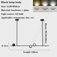 lustre style minimaliste italien moderne pour restaurant ou bar