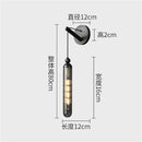 Moderne LED-Wandleuchte aus Messing und dekorativem Glas
