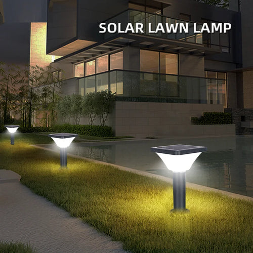 Moderne Solar-Gartenleuchte für energiesparende Außendekoration