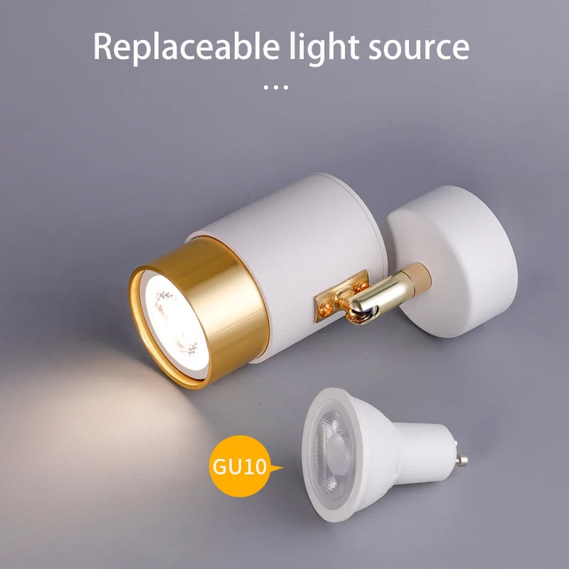 projecteurs led 	gu10 spot lumière monté en surface rotatif