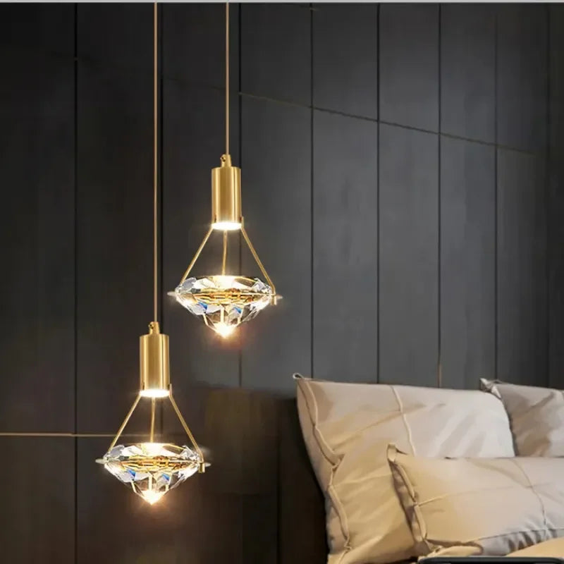 Suspension De Luxe En Cristal à LED design