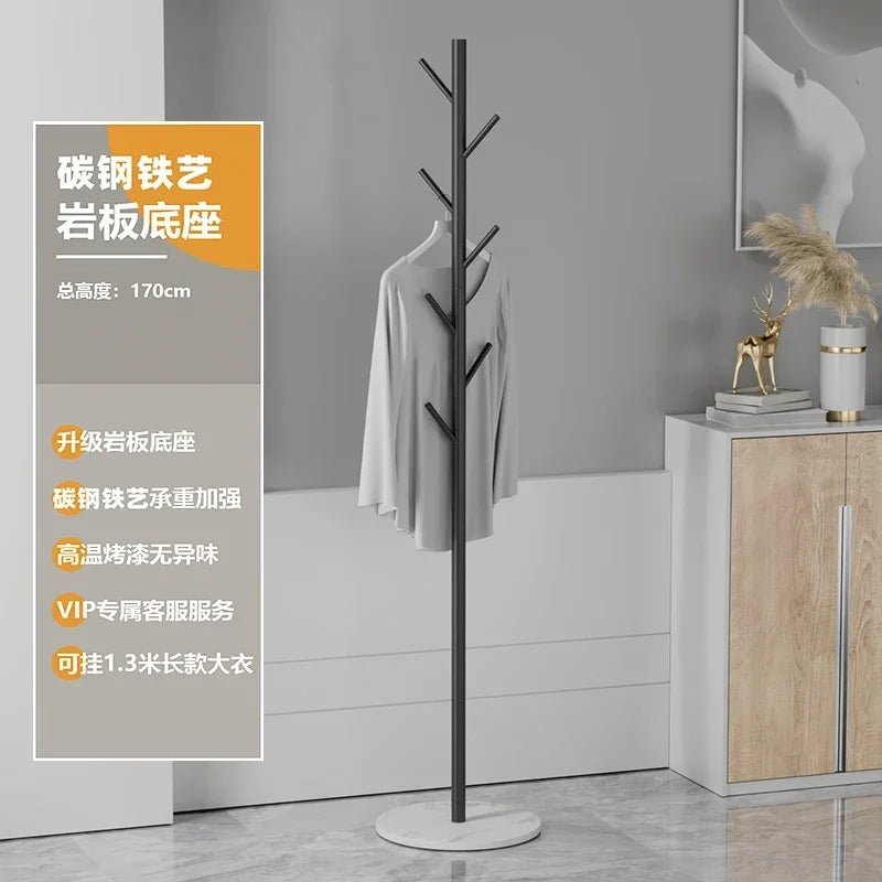 Multifunctional Floor Coat Rack, Hat Hanger, Tree Style, Freestanding Handbag Organizer, Luxury Storage Stand, 7 Hooks - vue 22 sur 28