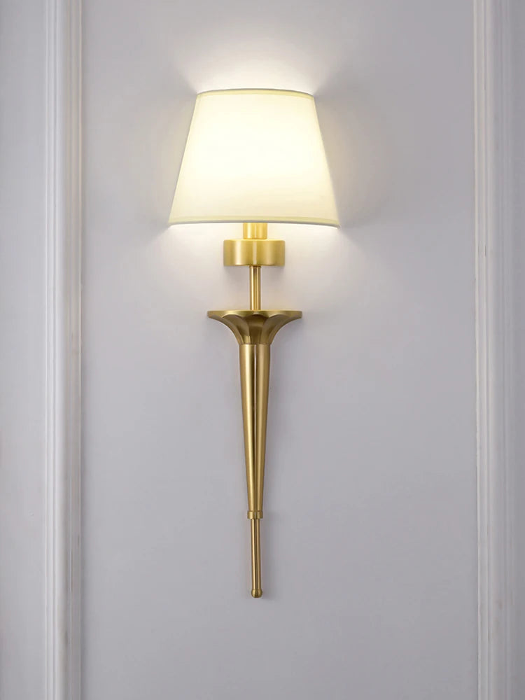 applique murale classique en cuivre led pour décoration maison - vue 4 sur 7
