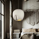 suspension Fait à la main en polystyrène Wabi Sabi personnalité polystyrène bois maison salon E27 LED