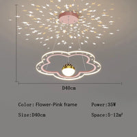 LED moderne créatif étoile suspension lumières enfants chambre lustre chambre salle d'étude maison dessin animé chambre d'enfants luminaires