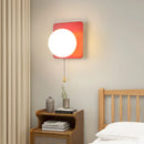 applique murale moderne à led avec interrupteur en verre pour chambre d'enfant