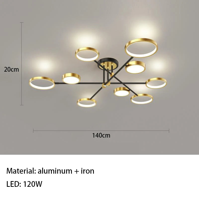 Minimalistische LED-Deckenleuchte 3 Farbtemperaturen dekorative Innenleuchte - vue 27 sur 30