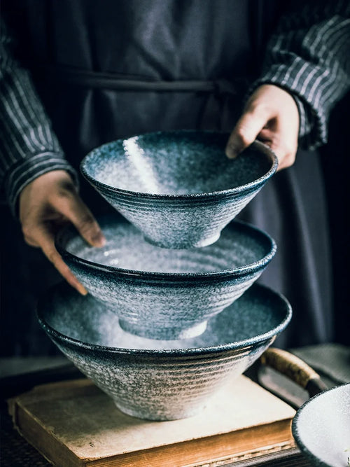 Bol ramen céramique style japonais motifs traditionnels