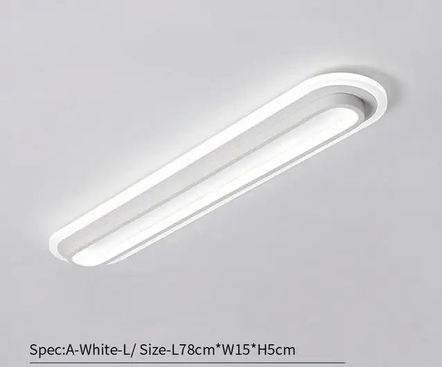 plafonnier moderne à bande led pour éclairage intérieur - vue 8 sur 12
