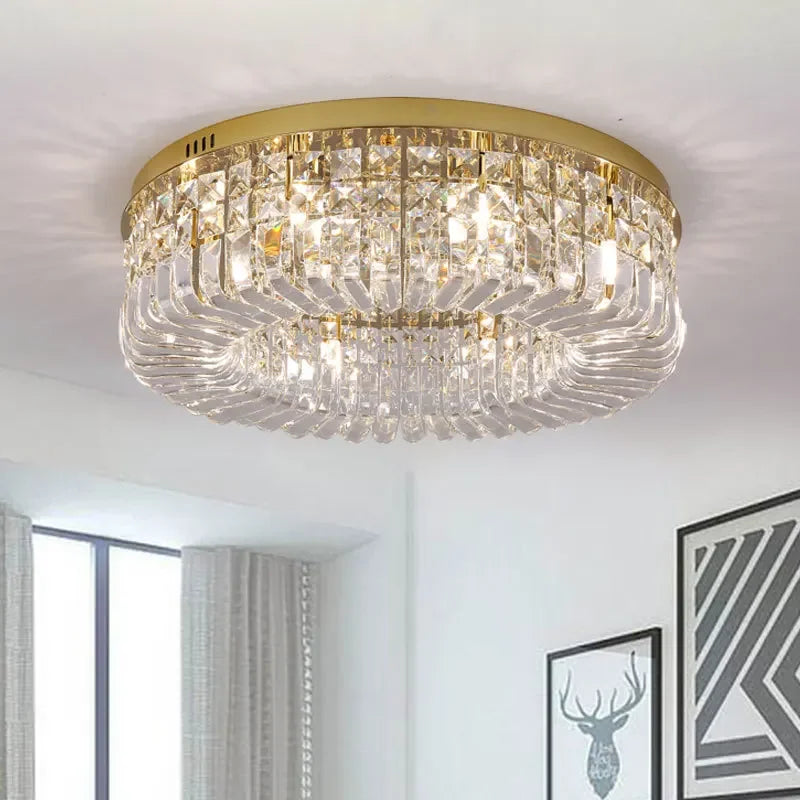 Plafonnier Led en cristal au design moderne - vue 7 sur 16