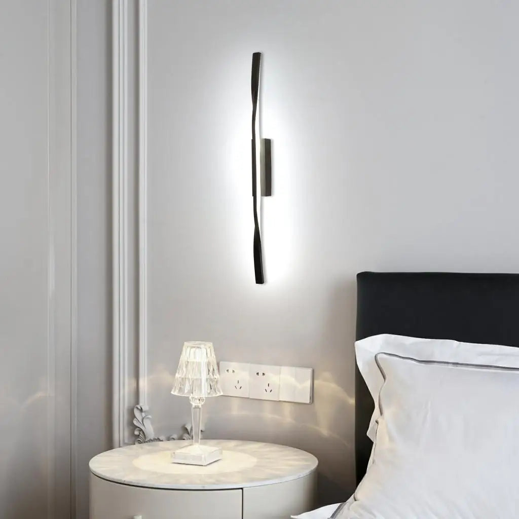 applique murale led nordique à longue bande pour éclairage intérieur - vue 8 sur 7