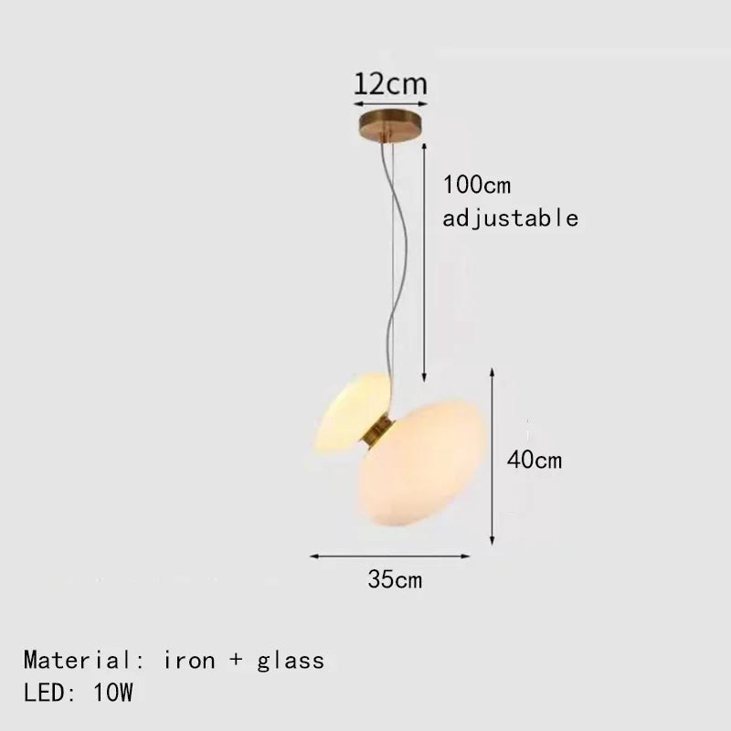 Moderner nordischer Kronleuchter aus Glas mit LED für Hoteldekoration