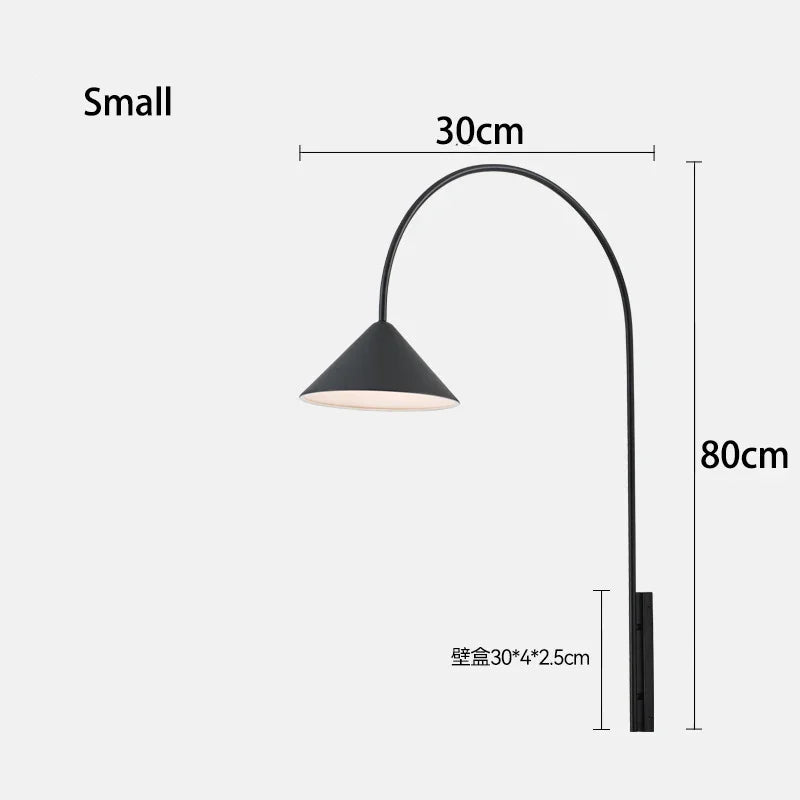 Minimalistische nordische Glas-Wandleuchte für moderne Dekoration