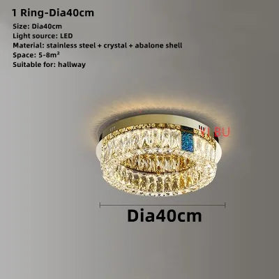 Runde LED-Deckenleuchte im nordischen Design aus Edelstahl – neues Modell