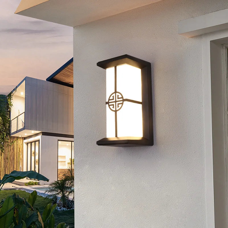 applique murale extérieure étanche abs pour éclairage de jardin - vue 3 sur 15