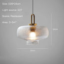 Suspension LED au Design nordique moderne en verre