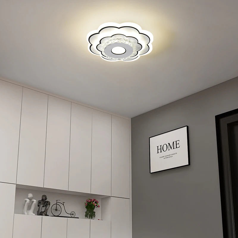plafonnier moderne minimaliste en cristal à led créatif - vue 6 sur 10