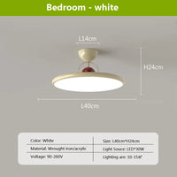 plafonnier Moderne volants soucoupe créative colorée rouge vert Beige cuisine salle à manger éclairage Suspension