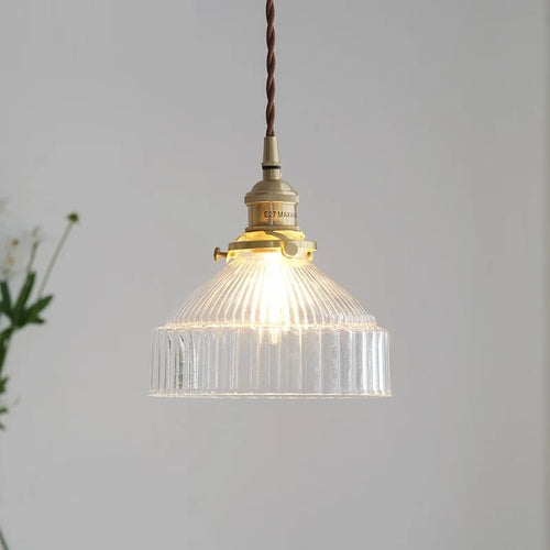 Vintage Pendelleuchte aus japanischem Glas für Loft-Beleuchtung - vue 2 sur 8