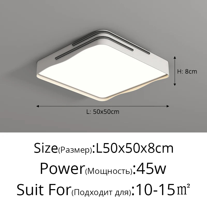 plafonniers led modernes pour éclairage intérieur élégant - vue 14 sur 14