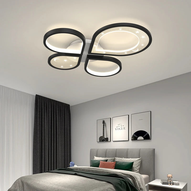 Kreative LED-Deckenleuchte Moderner Nordischer Kronleuchter Goldfarben - vue 6 sur 10