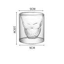 Verre cocktail forme crâne épais résistant bar