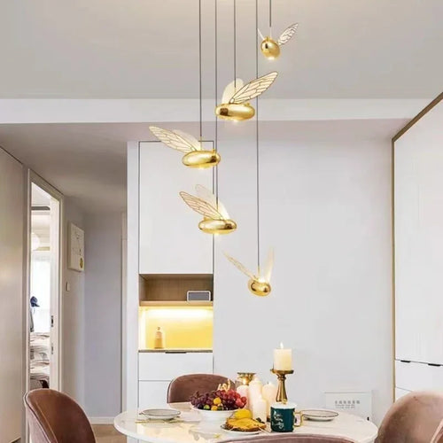 suspension moderne abeille pour décoration intérieure créative et simple