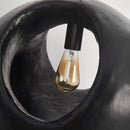 Suspension design ronde noire Aldo