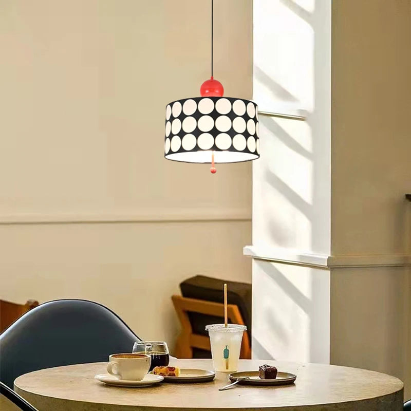 suspension luminaire en métal cylindrique style art déco - vue 5 sur 7