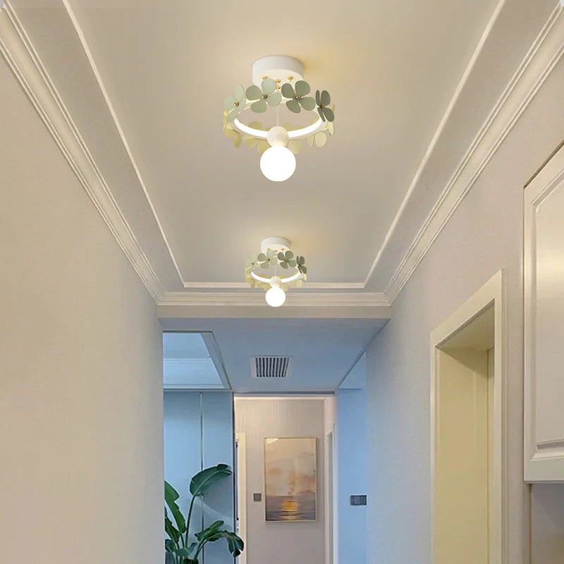 Minimalistische Pendelleuchte mit kreativem Blumenmotiv, modernes Design - vue 6 sur 10