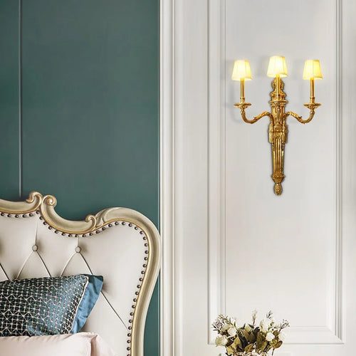 Applique murale cuivre style rococo - vue 6 sur 7