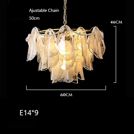 lustre suspendu en verre design nuage créatif moderne - vue 11 sur 18