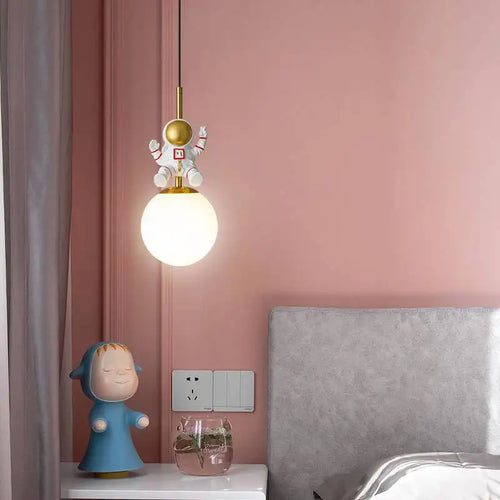 suspension astronautes design nordique luminaire décoratif intérieur
