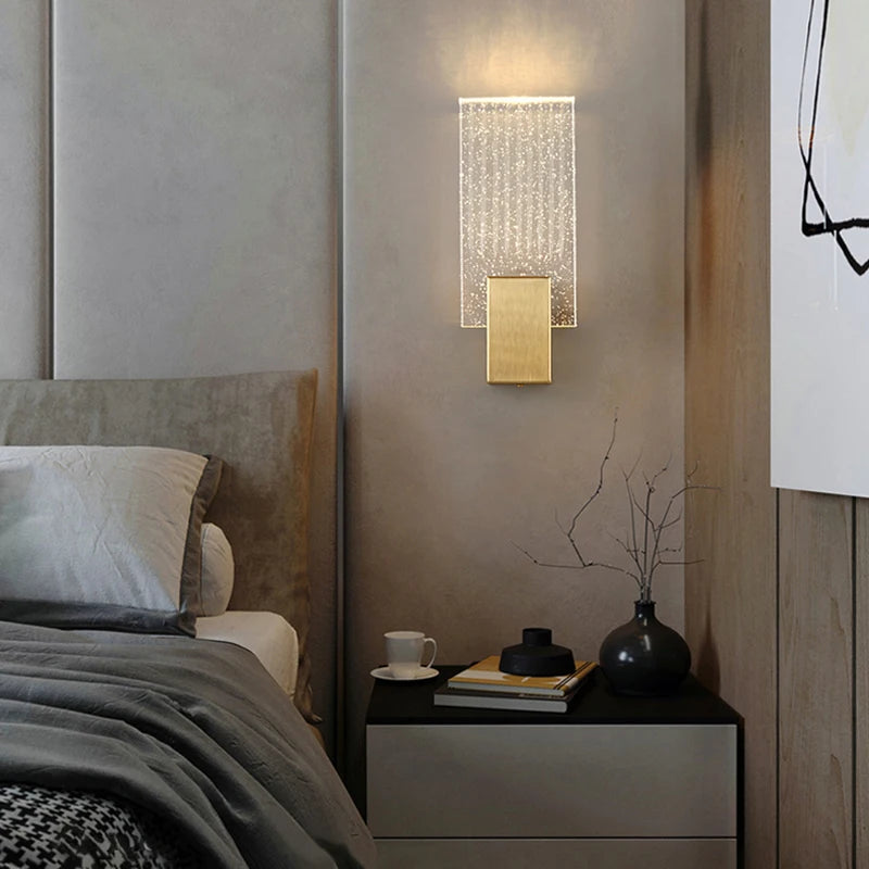 Applique murale en cristal Nordic style luxe pour éclairage intérieur - vue 2 sur 7