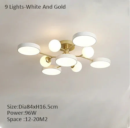 lustre led créatif pour éclairage intérieur moderne - vue 8 sur 18