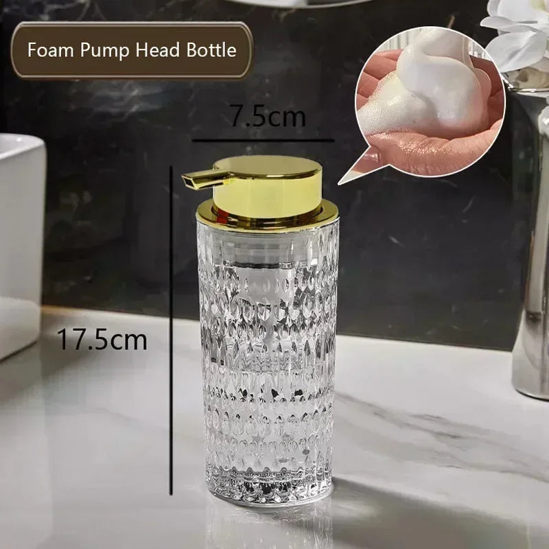bouteille de savon en verre pour salle de bain élégante et pratique - vue 20 sur 24