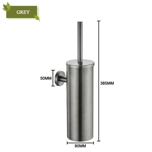 porte brosse de toilette mural en acier inoxydable pour nettoyage et rangement