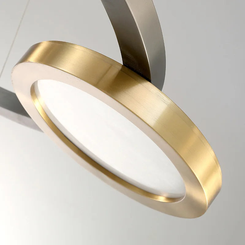 suspension à bande led en acier inoxydable design moderne pour intérieur - vue 9 sur 8