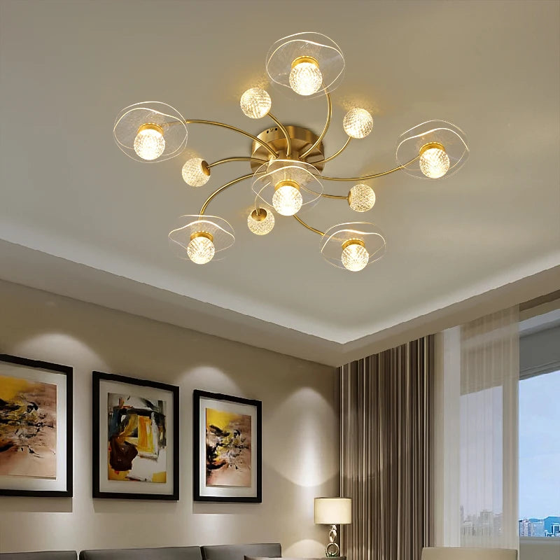 plafonnier led moderne design suspendu élégant pour intérieur - vue 4 sur 13