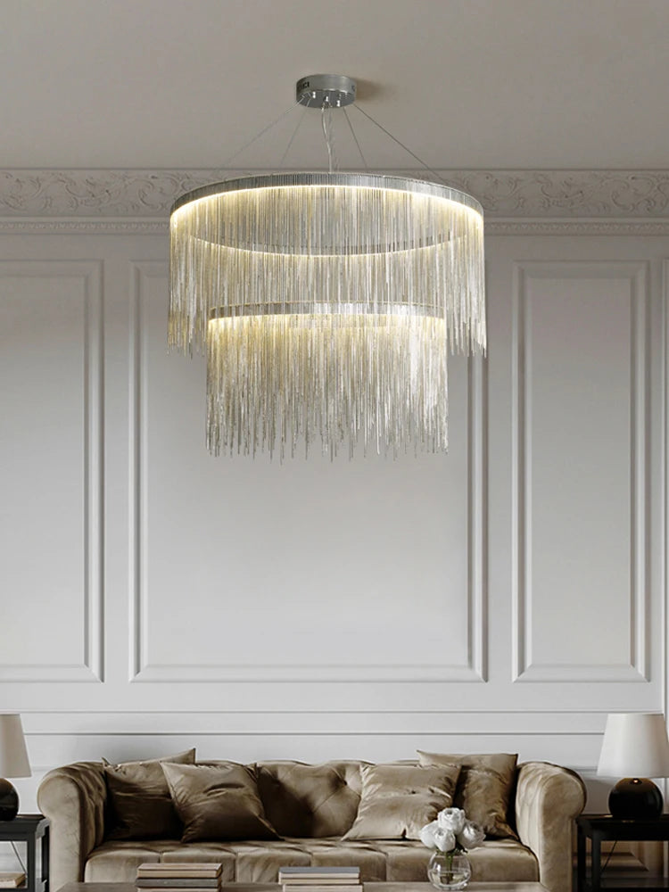 suspension design minimaliste avec pompon pour intérieur moderne - vue 4 sur 14
