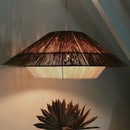 lustre rétro japonais en corde de chanvre pour décoration créative
