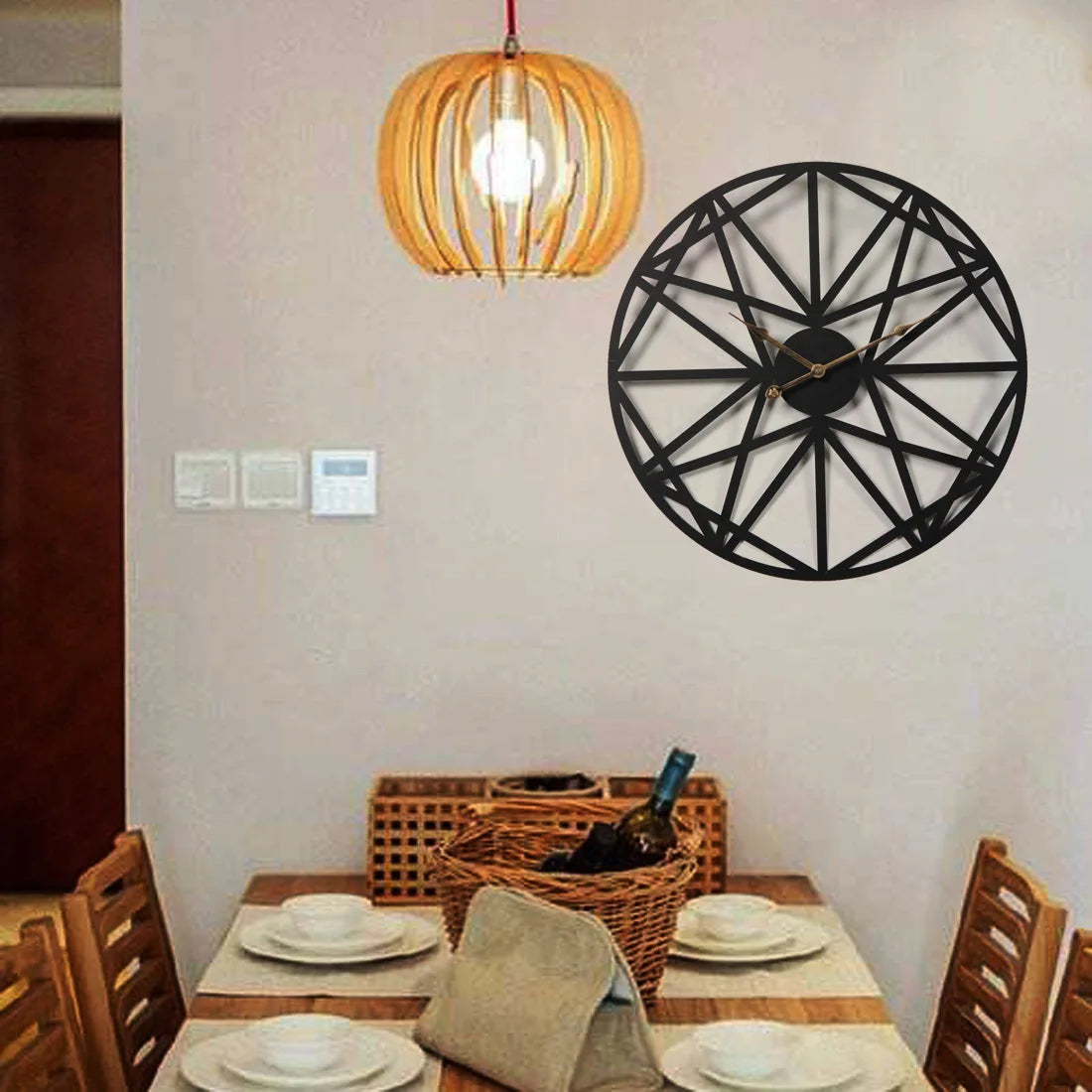 Creative Wall Clock for Living Room, Luxury, Modern, Simple Murals, Fashion